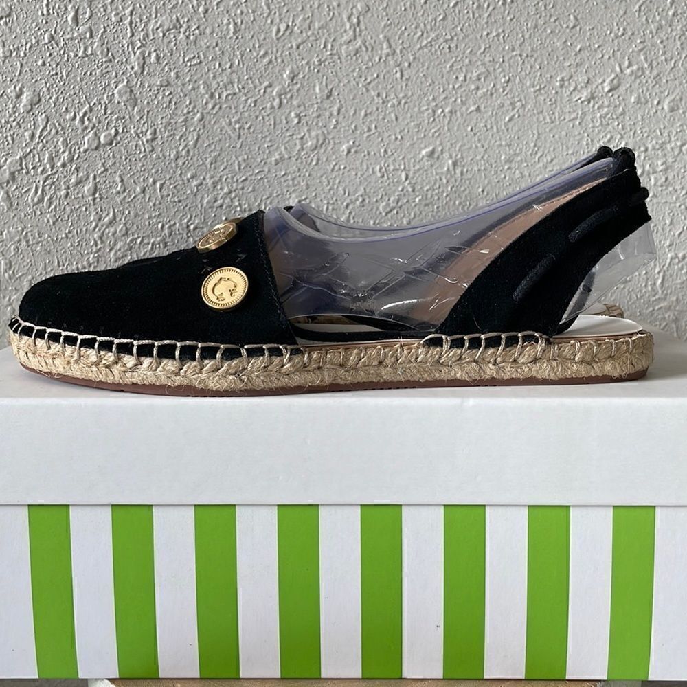 NIB C. Wonder Black Leather a suede Closed Toe Sandals Size 6.5M